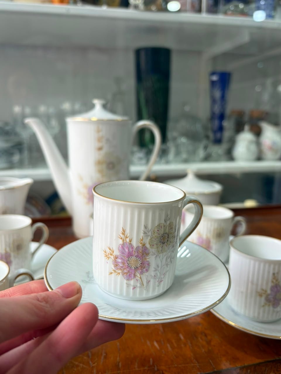Juego de café para 6 personas porcelana verbano - Imagen 5