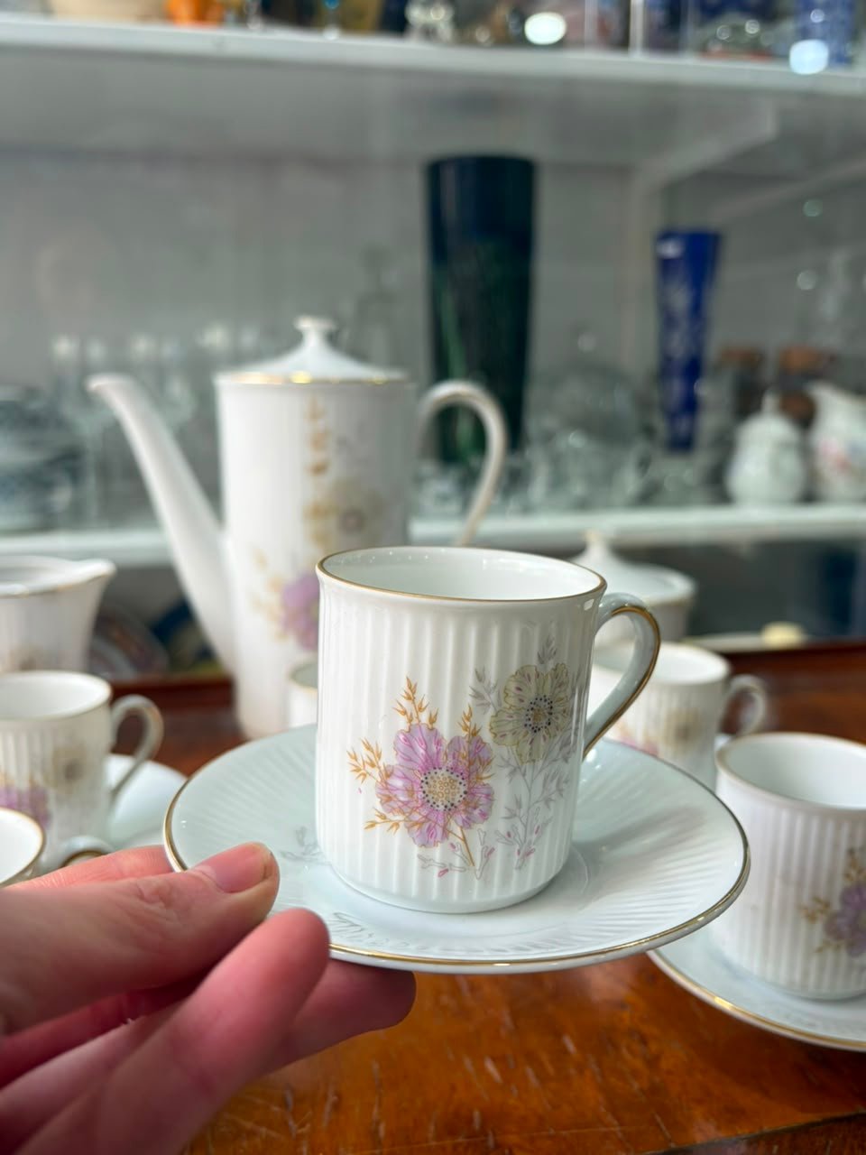 Juego de café para 6 personas porcelana verbano - Imagen 2