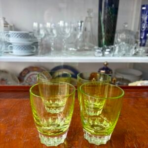 Set de 4 vasos de cristal