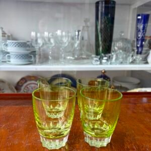 Set de 4 vasos de cristal