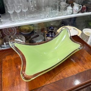 Centro de mesa de cristal de murano color verde lima