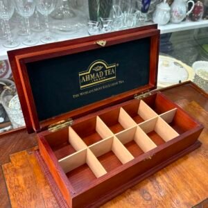 Caja de té de madera