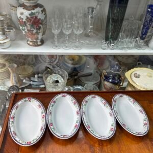 Set de 4 fuentes rabaneras checoslovacas