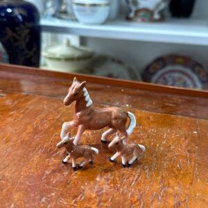 Set 3 caballos de porcelana