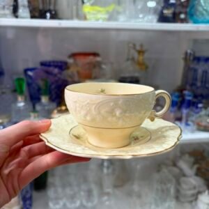 Dúo de té inglés crown ducal