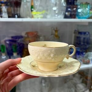 Dúo de té inglés crown ducal