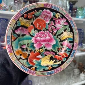 Plato porcelana oriental pintado a mano