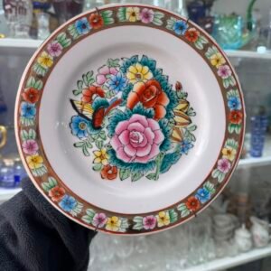 Plato porcelana oriental pintado a mano