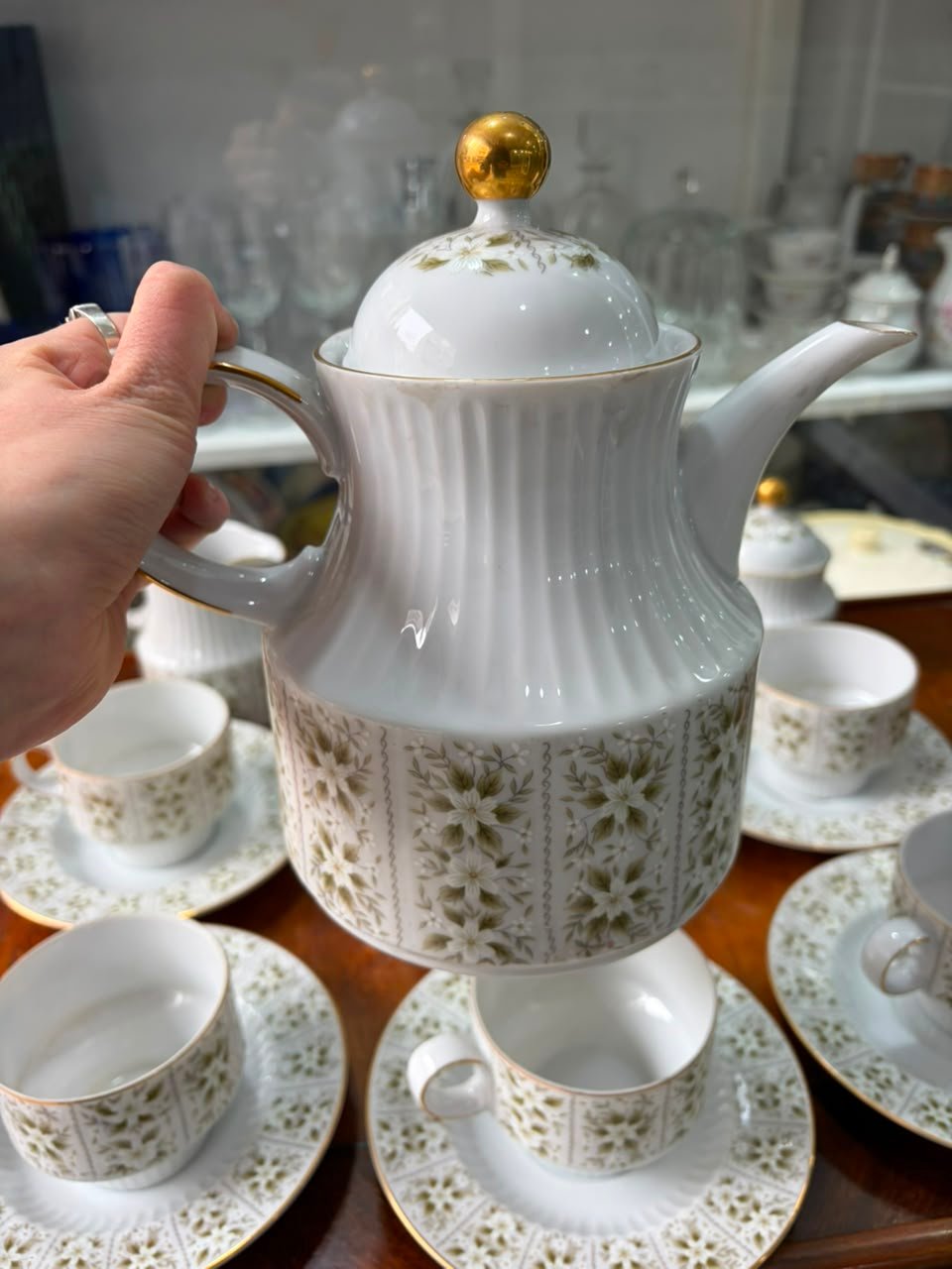 Juego de té porcelana tsuji para 6 personas - Imagen 8