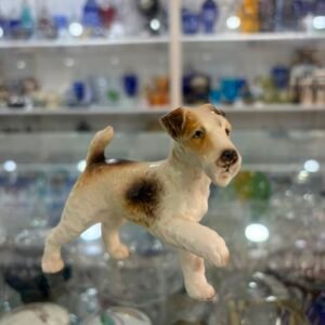 Figura perro Fox Terrier de porcelana