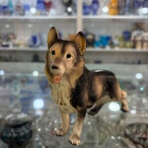 Figura perro Ovejero Alemán de porcelana