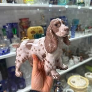 Figura perro English Springer Spanie porcelana denmark