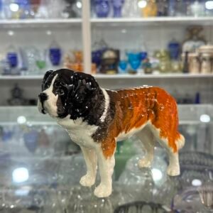 Figura perro san bernardo de porcelana BESWICK ENGLAND «CORNA GARTH STROLLER»