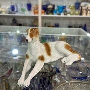 Figura perro Borzoi porcelana alemana BAVARIA