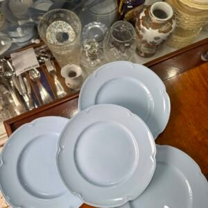 Juego de 6 platos playos celeste pastel johnson bros
