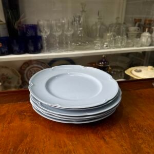 Juego de 6 platos playos celeste pastel johnson bros