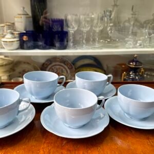 Set de 5 dúos de té celeste pastel johnson bros