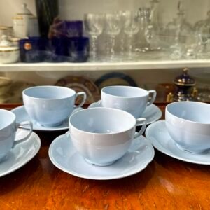 Set de 5 dúos de té celeste pastel johnson bros