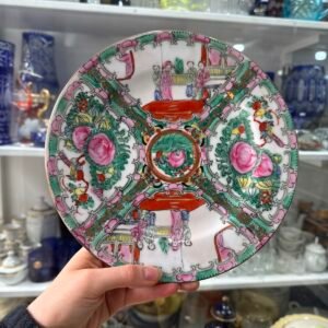 Plato porcelana oriental pintado a mano