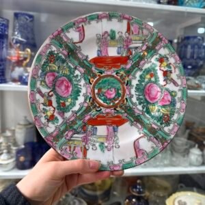 Plato porcelana oriental pintado a mano