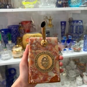 Lapicero de bronce y marmol