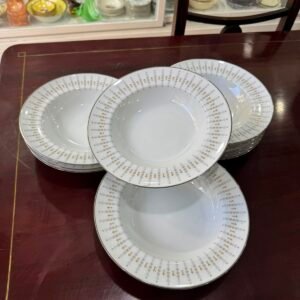 Juego de 9 platos hondos porcelana NORITAKE