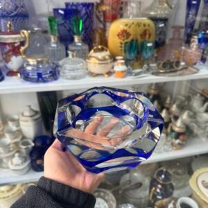 Exquisito cenicero de cristal estilo saint louis XL