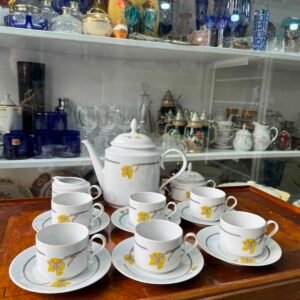 Juego de té porcelana verbano