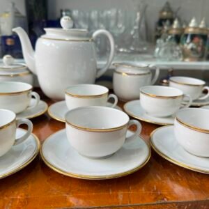 Juego de café porcelana alemana completo para 12 personas