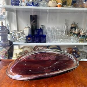 Centro de mesa de murano violeta