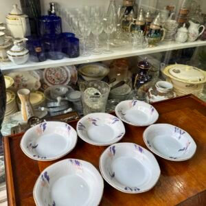 Juego de 6 compoteras porcelana tsuji nubes