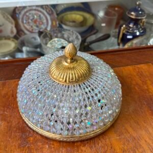 Plafón de cristal de roca con bronce
