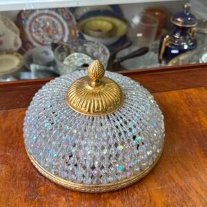 Plafón de cristal de roca con bronce