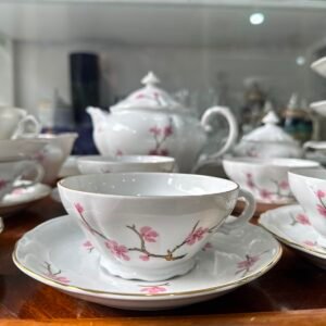 Juego de té porcelana verbano flor de cerezo completo para 12 personas