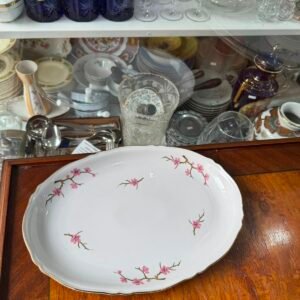 Fuente oval flor de cerezo porcelana verbano