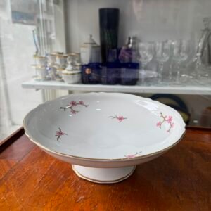 Masitero con pie flor de cerezo porcelana verbano