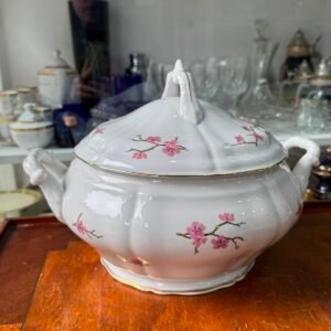Sopera grande flor de cerezo porcelana verbano