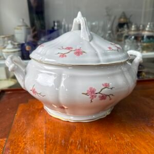 Sopera grande flor de cerezo porcelana verbano