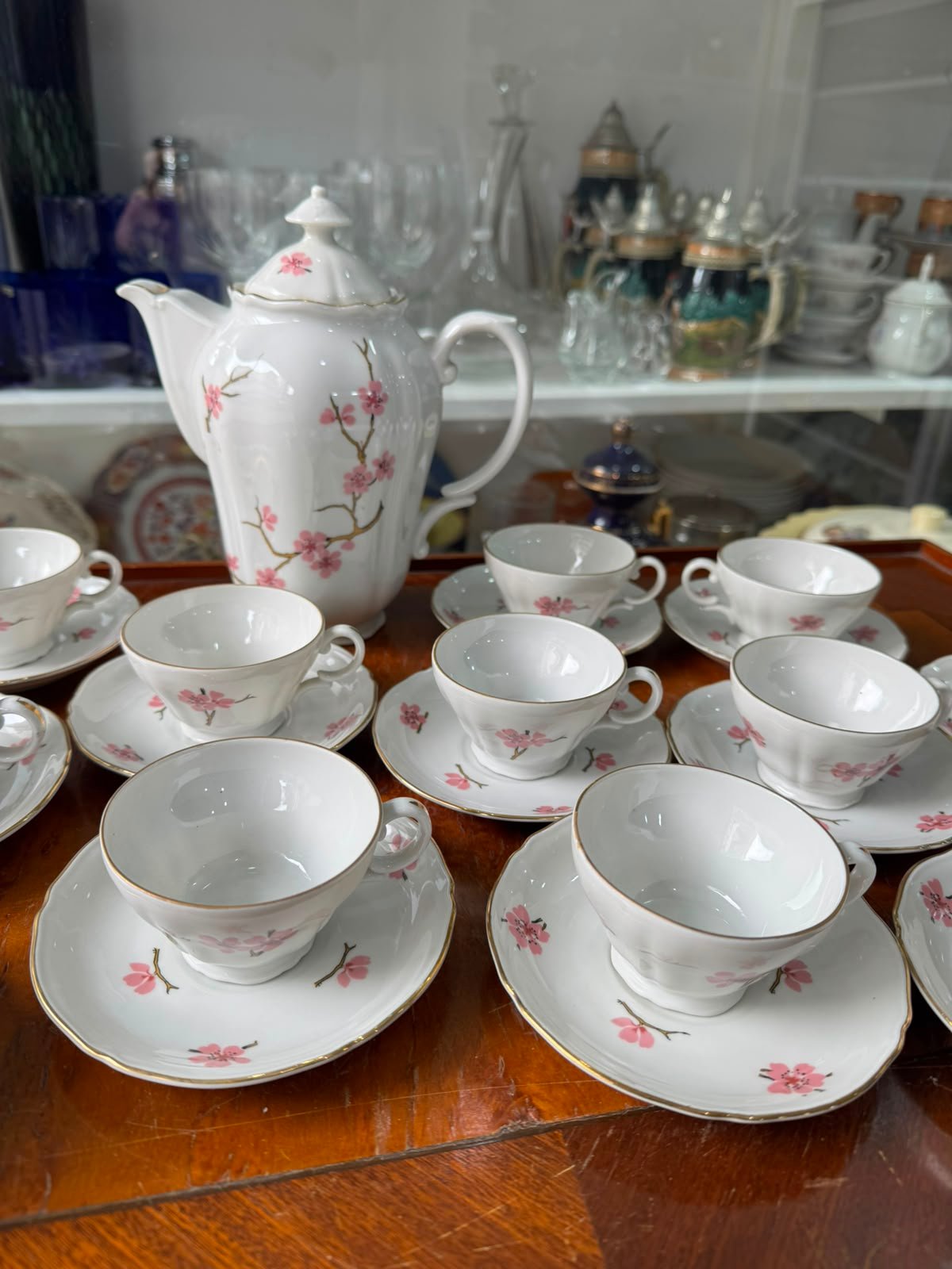 Juego de café flor de cerezo porcelana verbano completo para 12 personas - Imagen 5