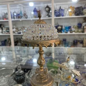 Lámpara cristal de roca con bronce