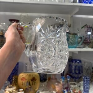 Jarra mediana de cristal súper tallado
