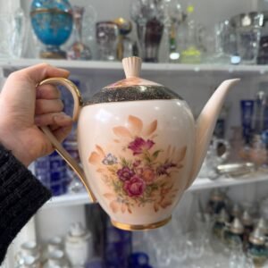 Tetera porcelana tsuji pintado a mano con oro