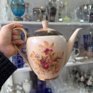 Tetera porcelana tsuji pintado a mano con oro