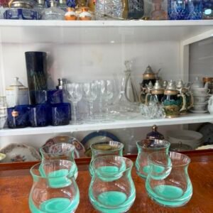 Juego de 6 vasos de cristal