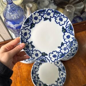 Juego de 12 platos de postre porcelana verbano