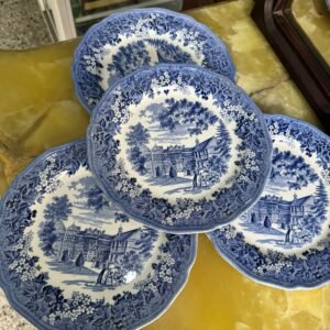 Set de 4 platos playos ingleses de colección