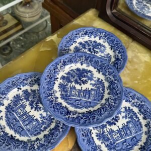 Set de 4 platos de postre ingleses de colección