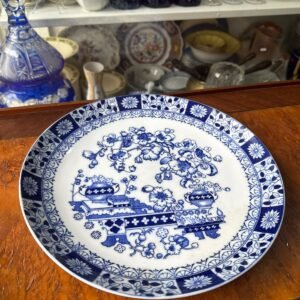 Fuente redonda porcelana tsuji old blue