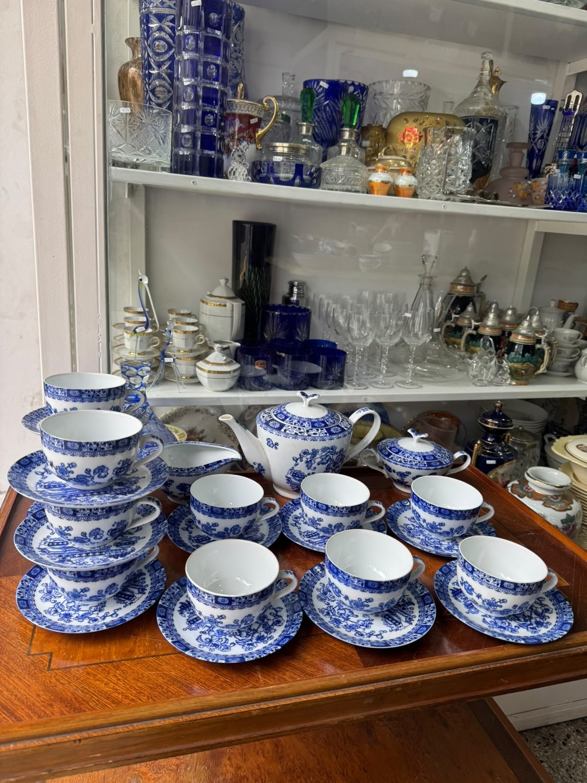 Juego de té porcelana tsuji old blue para 12 personas - Imagen 8