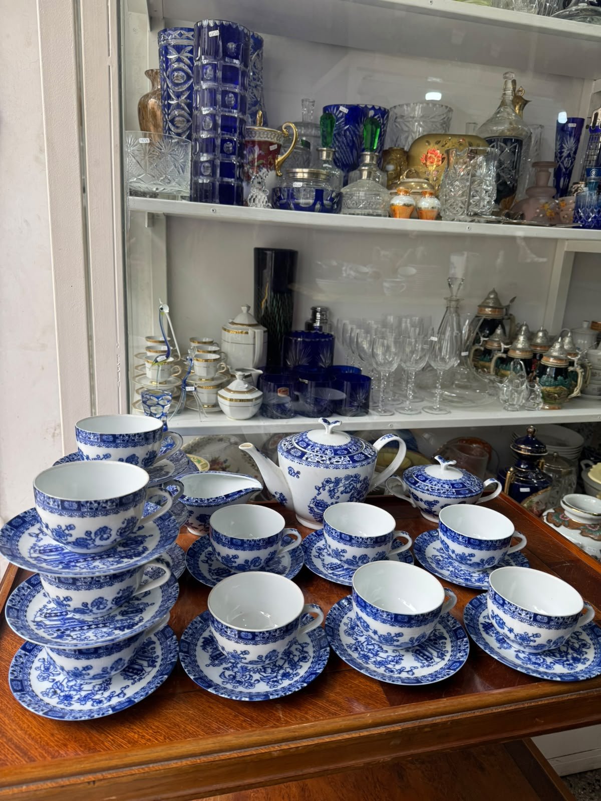 Juego de té porcelana tsuji old blue para 12 personas - Imagen 7